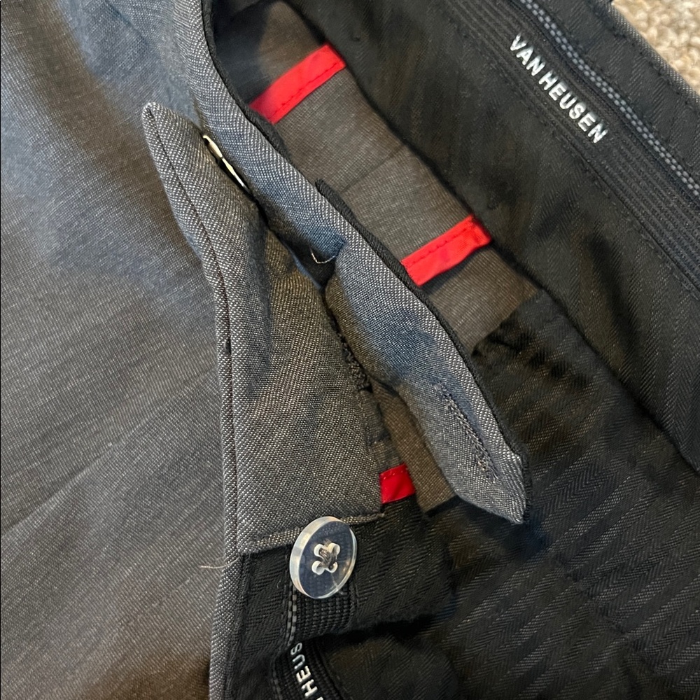 Van Heusen Men's Dress Pants - Dark Gray - Picture 4 of 7